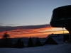 Sunset at the S50E radioclub station 1300 m asl SKI CENTER CERKNO best Slovenian ski resort 2011/12