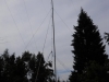 Radio amaterski (ham) kamp Črni vrh nad Cerknim - izdelava antene
