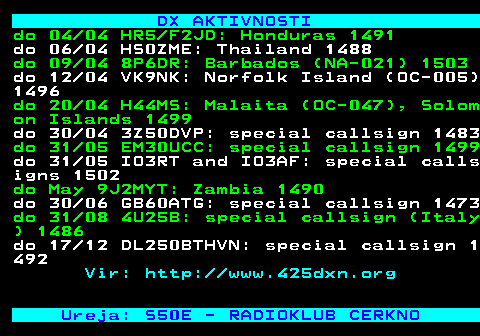 HAMRADIO RTV SLOVENIJA TELETEXT