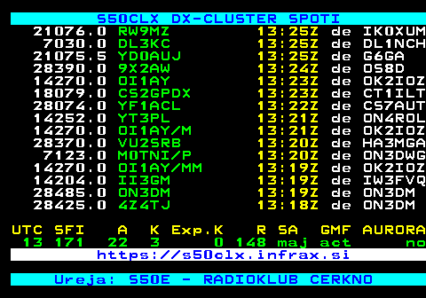 HAMRADIO RTV SLOVENIJA TELETEXT